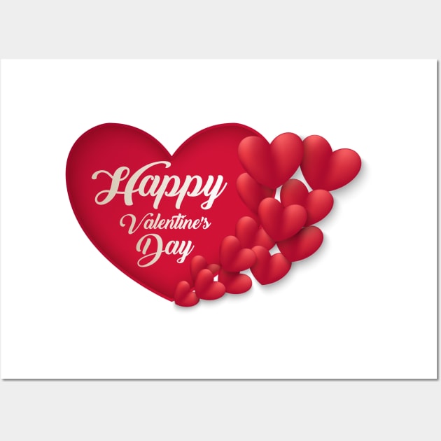 happy valentine's day Wall Art by soufibyshop